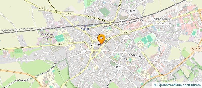 localisation de l'entreprise LE LONG ZOR THEATRE  YVETOT