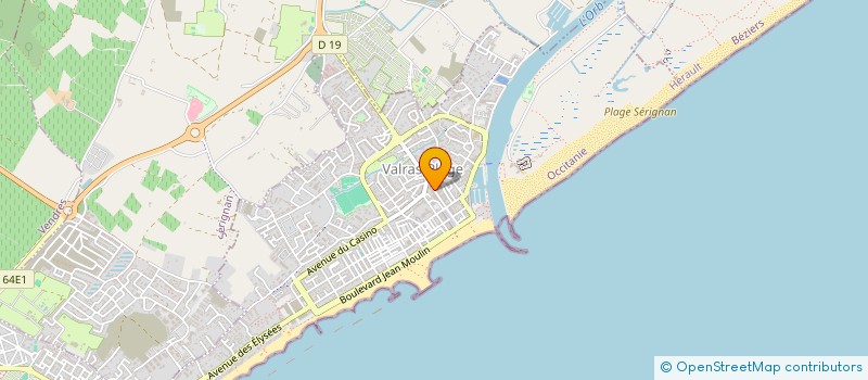 localisation de l'entreprise LE LONGCHAMP 2  VALRAS-PLAGE