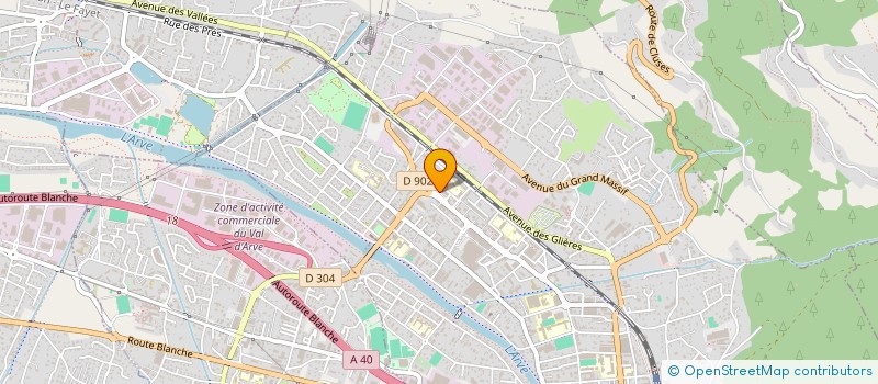 localisation de l'entreprise LE LONGCHAMP  CLUSES