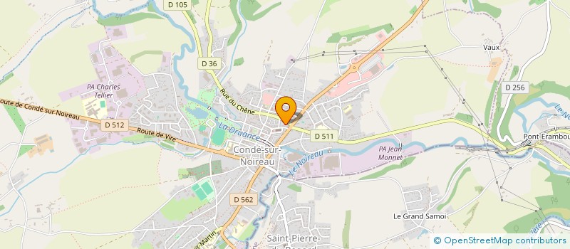 localisation de l'entreprise LE LONGCHAMP  CONDE-EN-NORMANDIE