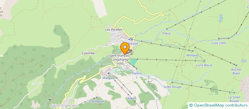 localisation de l'entreprise LE LONGCHAMP CHRIS  SAINT FRANCOIS LONGCHAMP