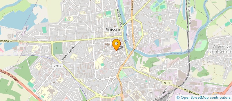 localisation de l'entreprise LE LONGCHAMP SOISSONS à SOISSONS
