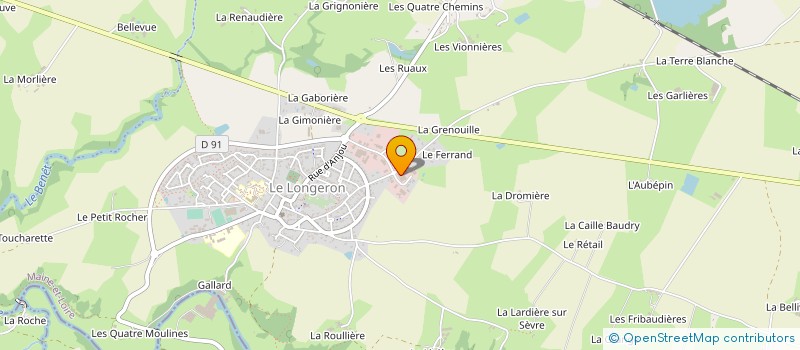 localisation de l'entreprise LE LONGERON AUTO à SEVREMOINE