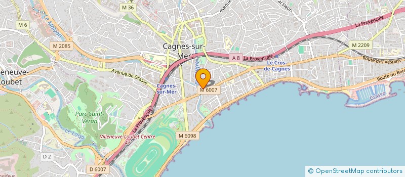 localisation de l'entreprise LE LOOKING-UP PROJECT  CAGNES-SUR-MER