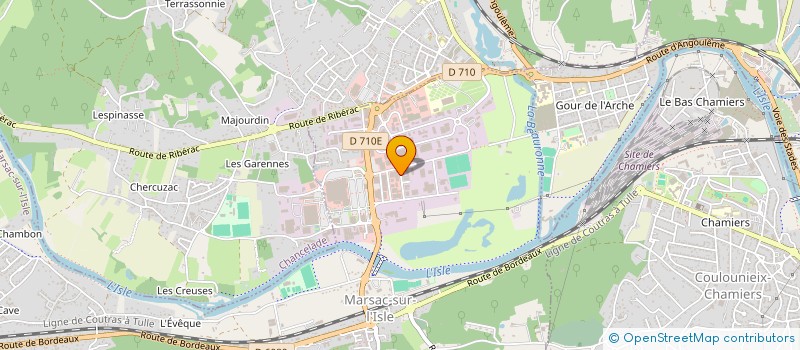 localisation de l'entreprise LE LOTUS  MARSAC-SUR-L'ISLE