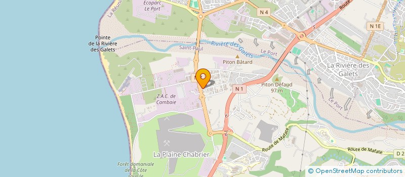 localisation de l'entreprise LE LOTUS BLANC à SAINT-PAUL