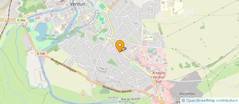localisation de l'entreprise LE LOTUS BLEU à VERDUN