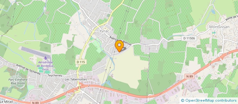 localisation de l'entreprise LE LOTUS BLEU  YVRAC