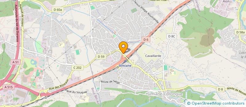 localisation de l'entreprise LE LOTUS D'OR  SIMIANE-COLLONGUE