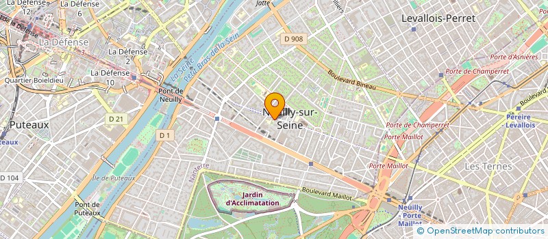 localisation de l'entreprise LE LOTUS IMPERIAL à NEUILLY-SUR-SEINE