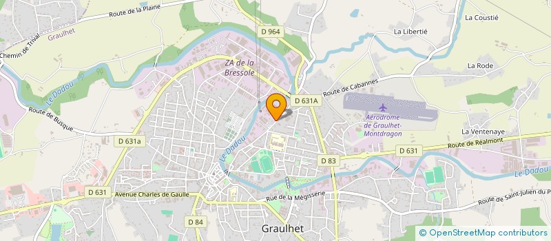 localisation de l'entreprise LE LOUBAT  GRAULHET