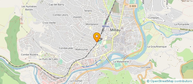 localisation de l'entreprise LE LOUGA  MILLAU