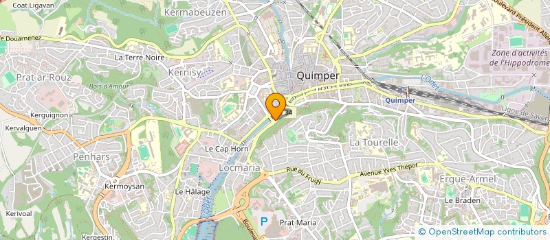 localisation de l'entreprise LE LOUGRE DE L ODET à QUIMPER