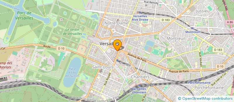 localisation de l'entreprise LE LOUIS à VERSAILLES