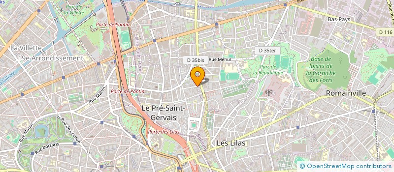 localisation de l'entreprise LE LOUIS BLANC à LE PRE-SAINT-GERVAIS