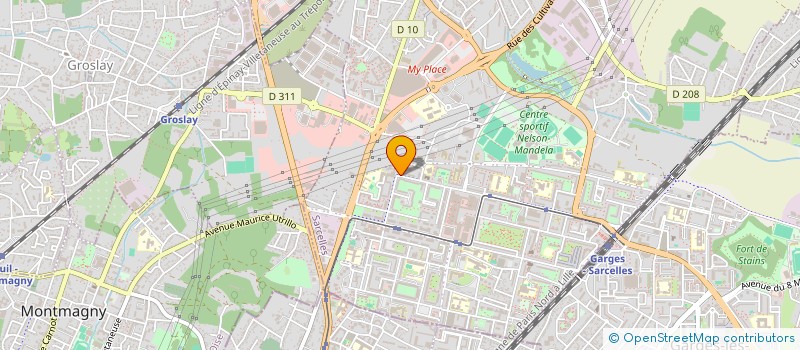 localisation de l'entreprise LE LOUIS D'OR à SARCELLES
