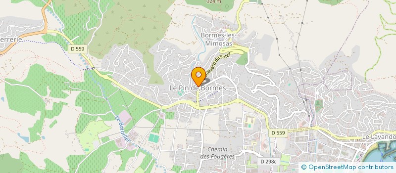 localisation de l'entreprise LE LOUIS D'OR à BORMES-LES-MIMOSAS