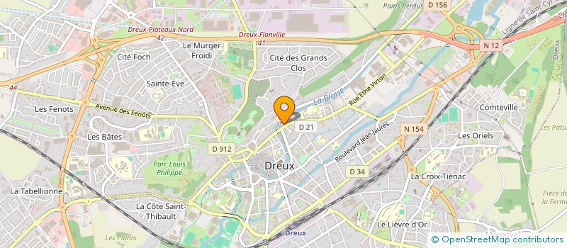 localisation de l'entreprise LE LOUIS PHILIPPE à DREUX