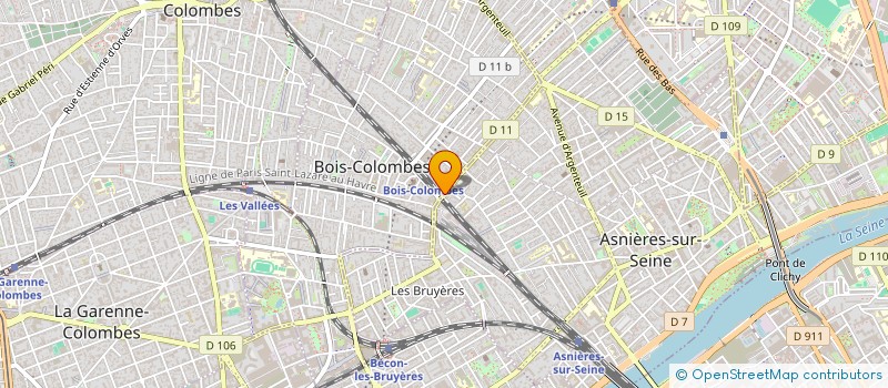 localisation de l'entreprise LE LOUIS XV à BOIS-COLOMBES