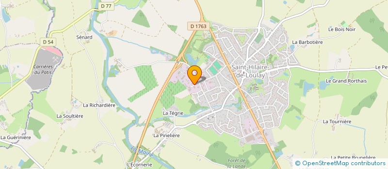 localisation de l'entreprise LE LOULAY à MONTAIGU-VENDEE