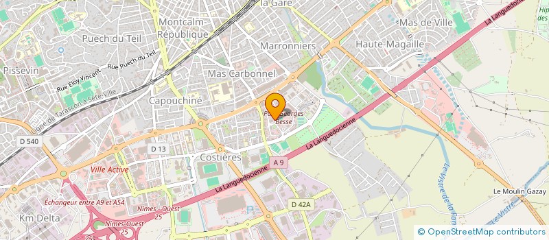 localisation de l'entreprise LE LOUNGE  NIMES