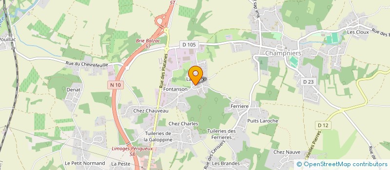 localisation de l'entreprise LE LOUNGE à CHAMPNIERS