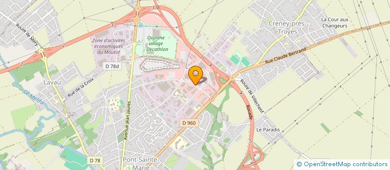 localisation de l'entreprise LE LOUNGE  PONT-SAINTE-MARIE