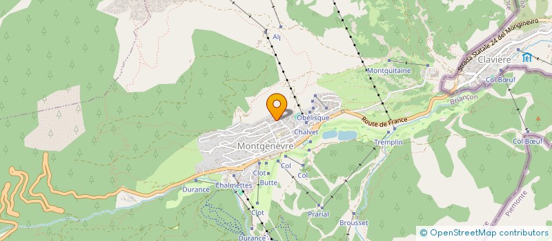 localisation de l'entreprise LE LOUP ARGENTE 10  MONTGENEVRE