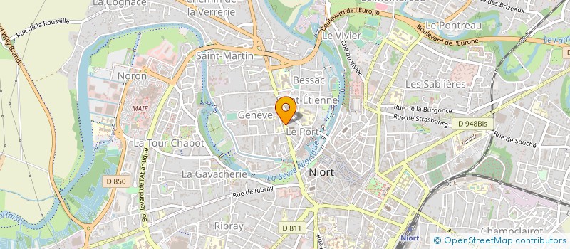 localisation de l'entreprise LE LOUP BLANC  NIORT