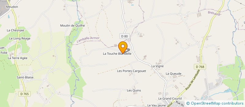 localisation de l'entreprise LE LOUP BLANC  BREHAND