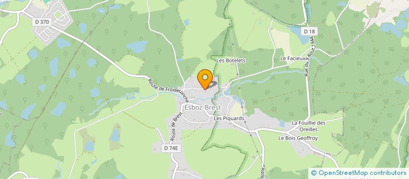 localisation de l'entreprise LE LOUP BLANC GARAGE AUTOMOBILE  ESBOZ-BREST