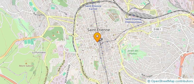 localisation de l'entreprise LE LOUP BLANC PROD  SAINT-ETIENNE