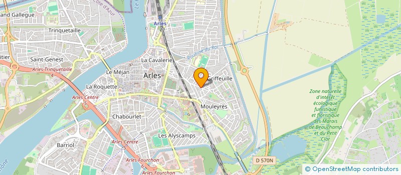 localisation de l'entreprise LE LOUP DE CAMARGUE à ARLES