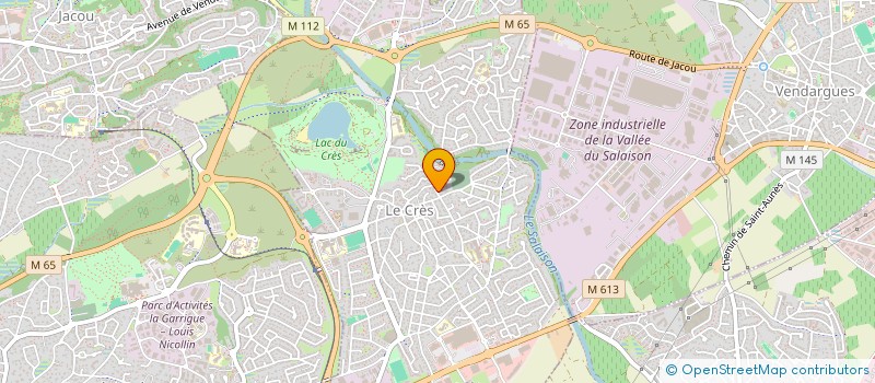 localisation de l'entreprise LE LOUP DES GARRIGUES à LE CRES