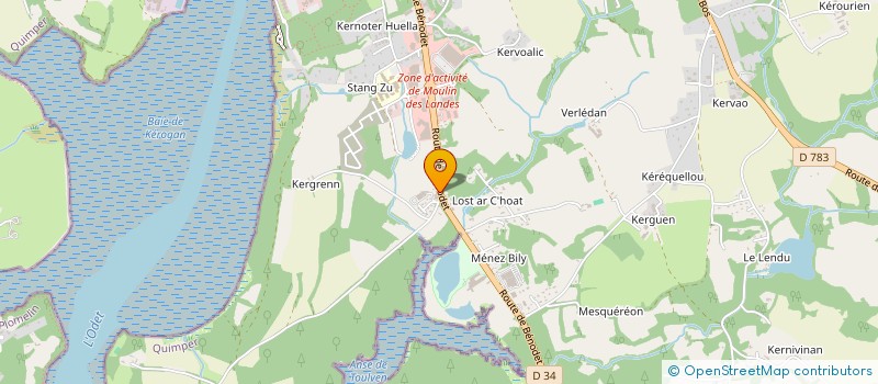 localisation de l'entreprise LE LOUP EMMANUEL à QUIMPER