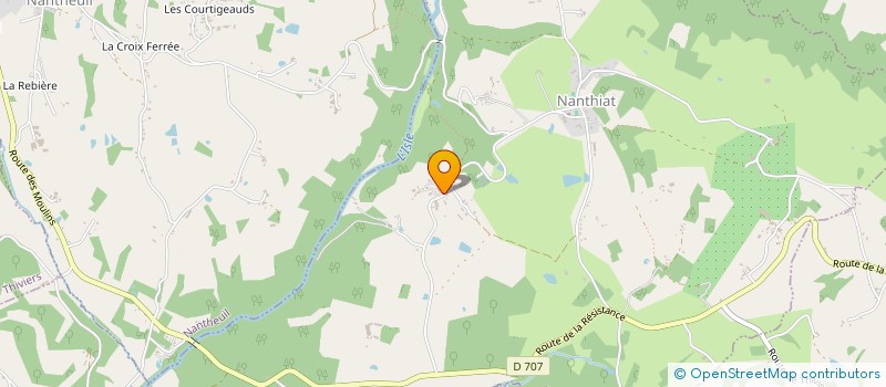localisation de l'entreprise LE LOUP QUI SEME  NANTHIAT