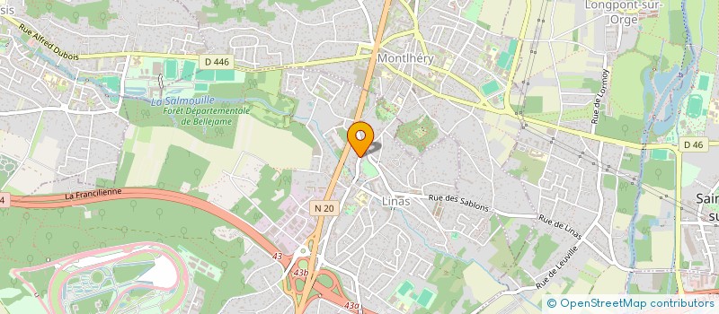 localisation de l'entreprise LE LOURMEL  LINAS