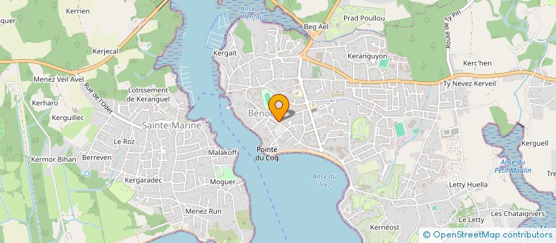 localisation de l'entreprise LE LOUS SYLVAIN  BENODET