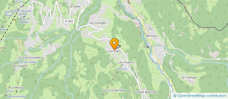 localisation de l'entreprise LE LUCHET DES PLANS  SAINT-GERVAIS-LES-BAINS