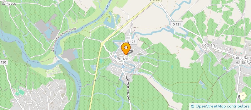 localisation de l'entreprise LE LUCQUET  POUZOLS