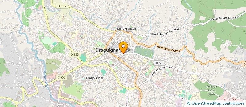 localisation de l'entreprise LE LUNETIER à DRAGUIGNAN