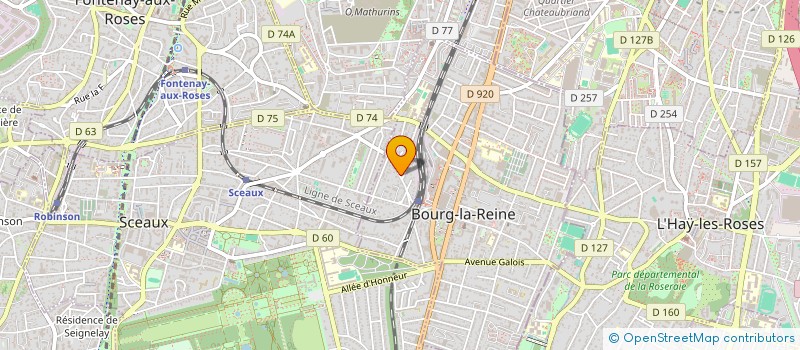 localisation de l'entreprise LE LUNETTARIUM à BOURG-LA-REINE