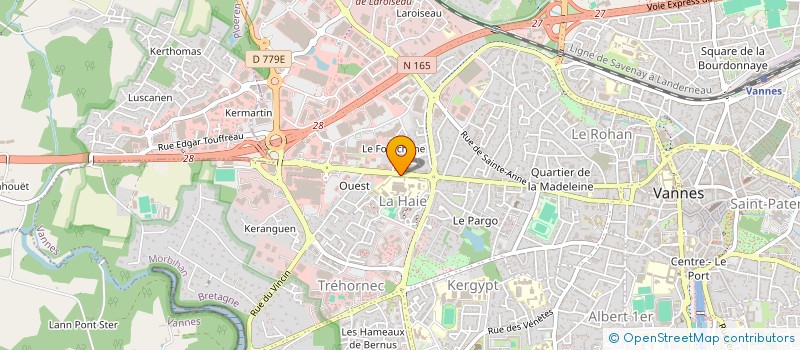 localisation de l'entreprise LE LUTECE à VANNES