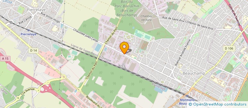 localisation de l'entreprise LE LUTECE à BEAUCHAMP