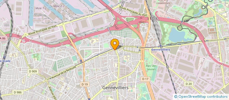localisation de l'entreprise LE LUTH SERVICES AUTOMOBILES à GENNEVILLIERS