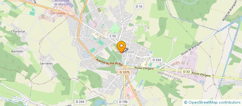 localisation de l'entreprise LE LUTIN AUX PIEDS ROSES  MORESTEL