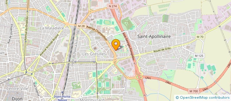localisation de l'entreprise LE LUTIN GOURMAND à DIJON