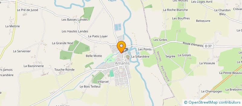 localisation de l'entreprise LE LUTIN VERT  CHATEAUGIRON