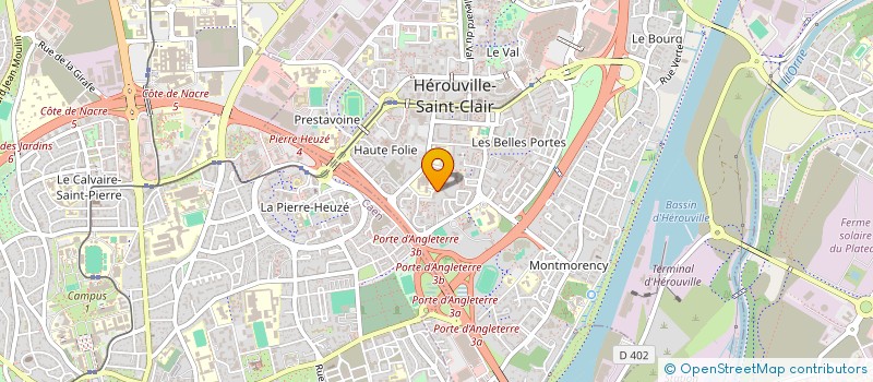 localisation de l'entreprise LE LUTINOETE THEATRE à HEROUVILLE-SAINT-CLAIR