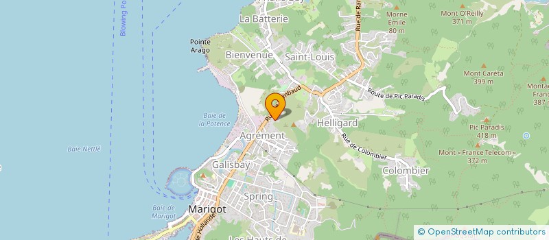 localisation de l'entreprise LE LUXE BAR RESTAURANT à SAINT-MARTIN